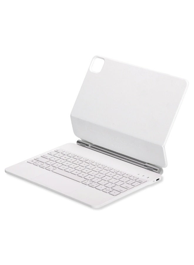 بريمكس كيبورد لوحة مفاتيح ماجيك متوافقة مع أجهزة  ايباد 11 برو  , اير  4 ,  اير  5 ,  اير  11  باللغة العربية والانجليزية - أبيض - Image 1